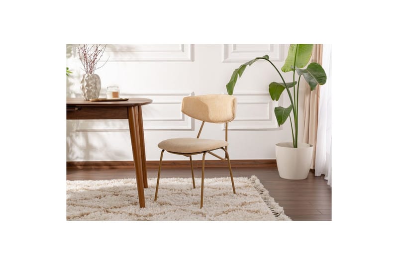 Matstol Sanroman Beige / Rany - Beige / Rany - Möbler - Matplats - Matstol & köksstol