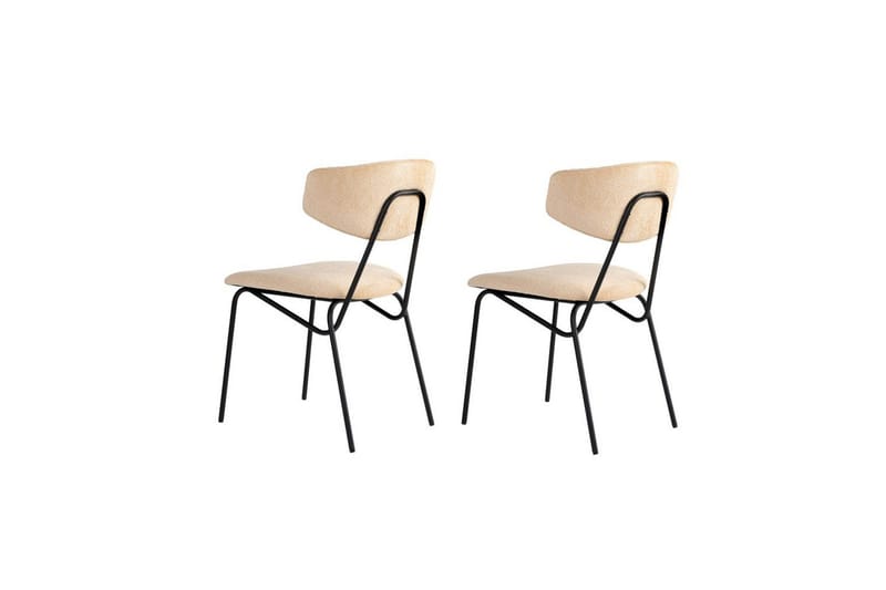 Matstol Sanroman Beige / Svart - Beige / Svart - Möbler - Matplats - Matstol & köksstol