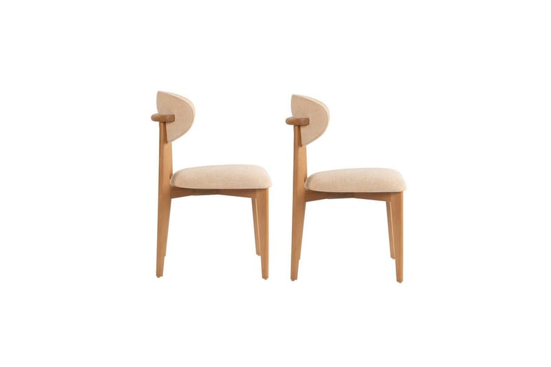 Matstol Sanroman Classic Beige / Ljus Ek - Beige / Ljus Ek - Möbler - Matplats - Matstol & köksstol