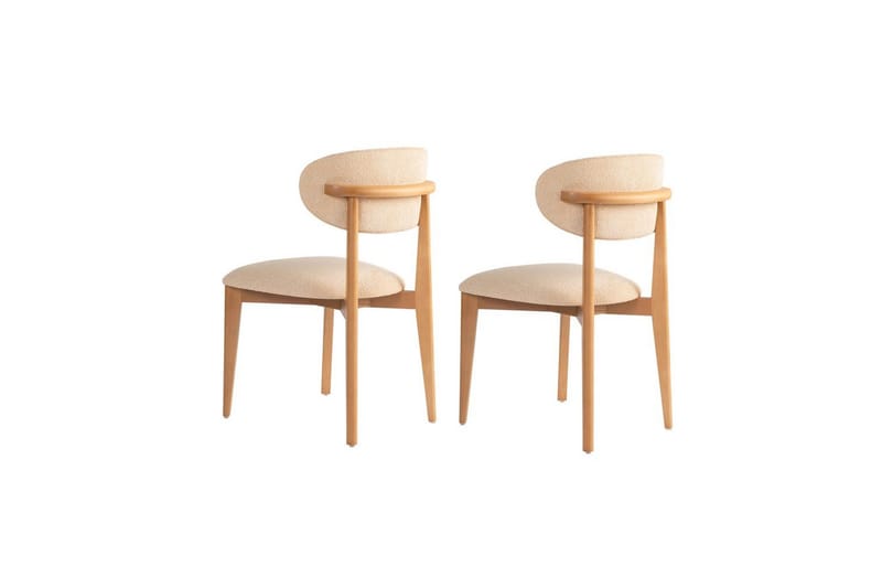 Matstol Sanroman Classic Beige / Ljus Ek - Beige / Ljus Ek - Möbler - Matplats - Matstol & köksstol