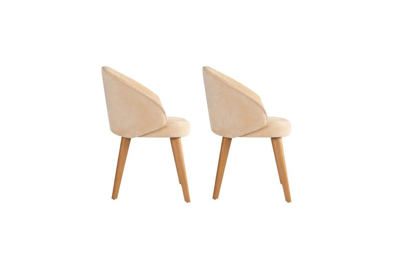 Matstol Sanroman Classic Beige / Mörk Ek - Beige / Mörk Ek - Möbler - Matplats - Matstol & köksstol