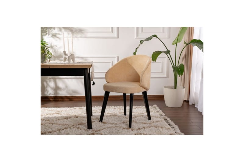 Matstol Sanroman Classic Beige / Svart - Beige / Svart - Möbler - Matplats - Matstol & köksstol
