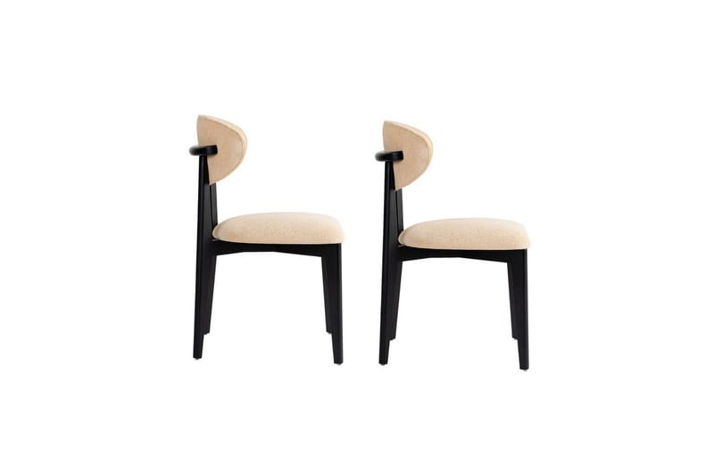 Matstol Sanroman Classic Beige / Svart - Beige / Svart - Möbler - Matplats - Matstol & köksstol