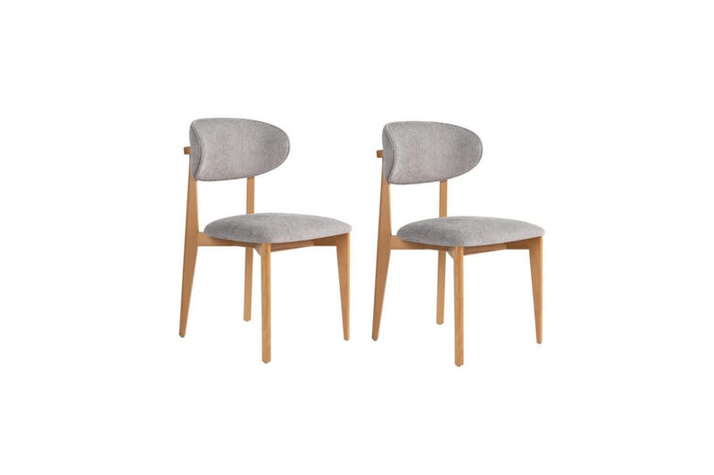 Matstol Sanroman Classic Grå / Ljus ek, Grå / Ljus ek