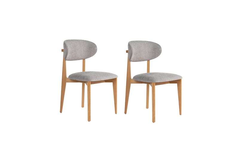 Matstol Sanroman Classic Grå / Ljus ek - Grå / Ljus ek - Möbler - Matplats - Matstol & köksstol