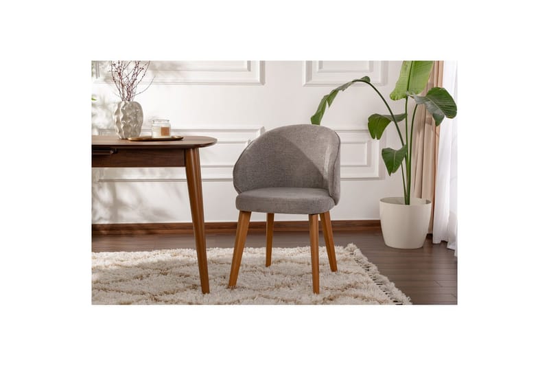 Matstol Sanroman Classic Grå / Mörk ek - Grå / Mörk ek - Möbler - Matplats - Matstol & köksstol