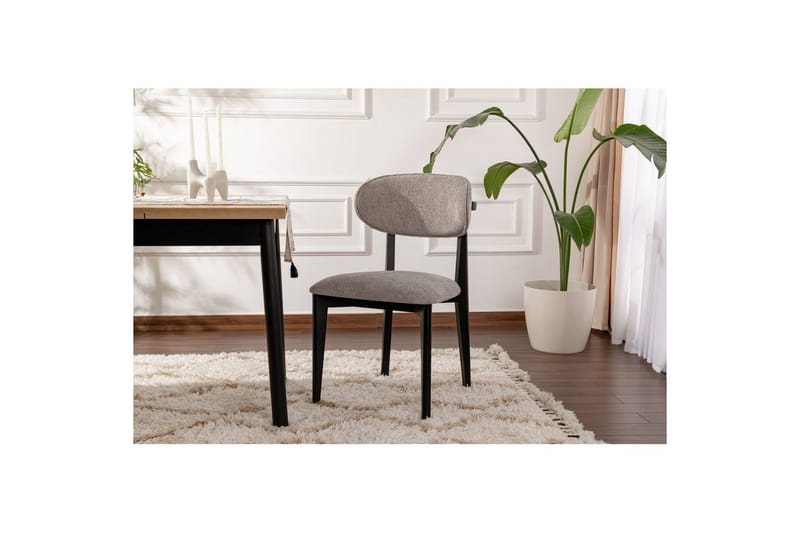 Matstol Sanroman Classic Grå / Svart - Grå / Svart - Möbler - Matplats - Matstol & köksstol