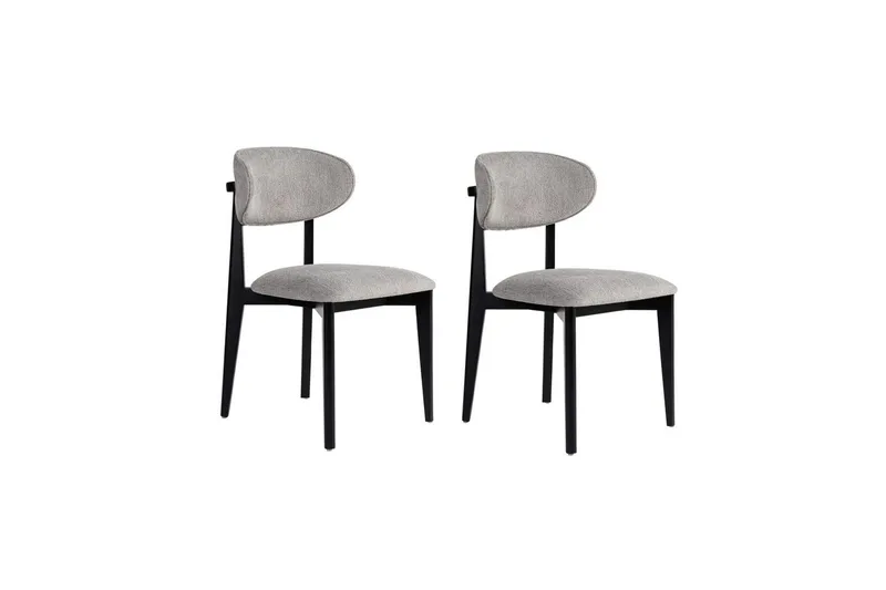 Matstol Sanroman Classic Grå / Svart, Grå / Svart