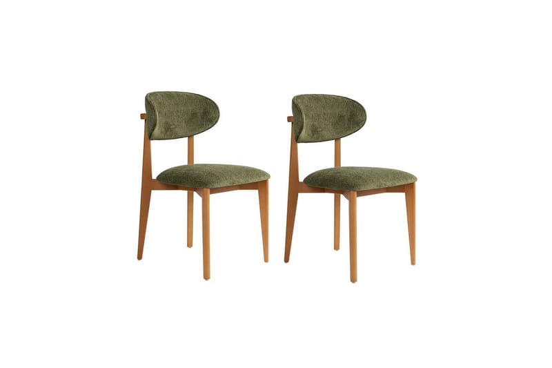 Matstol Sanroman Classic Grön / Mörk Ek - Grön / Mörk Ek - Möbler - Matplats - Matstol & köksstol
