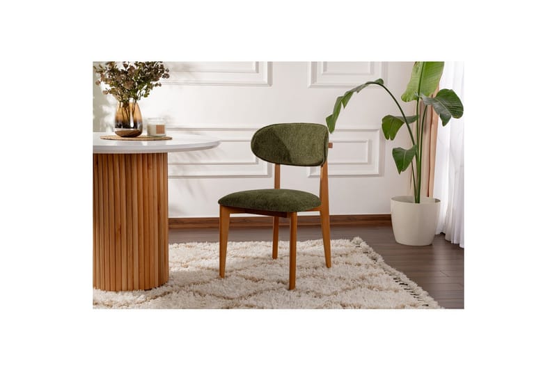 Matstol Sanroman Classic Grön / Mörk Ek - Grön / Mörk Ek - Möbler - Matplats - Matstol & köksstol