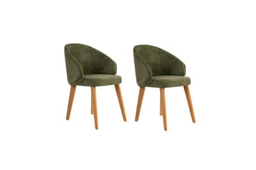 Matstol Sanroman Classic Grön / Mörk Ek