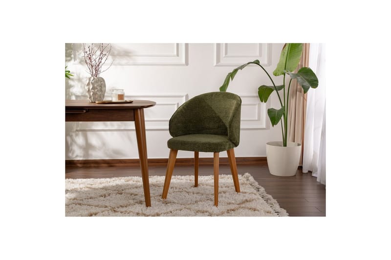 Matstol Sanroman Classic Grön / Mörk Ek - Grön / Mörk Ek - Möbler - Matplats - Matstol & köksstol