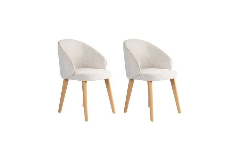 Matstol Sanroman Classic Vit / Ljus Ek, Vit / Ljus Ek