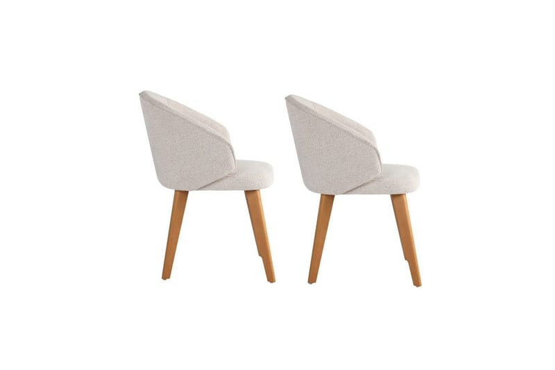 Matstol Sanroman Classic Vit / Mörk Ek - Vit / Mörk Ek - Möbler - Matplats - Matstol & köksstol