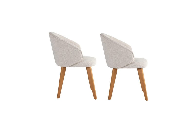 Matstol Sanroman Classic Vit / Mörk Ek - Vit / Mörk Ek - Möbler - Matplats - Matstol & köksstol