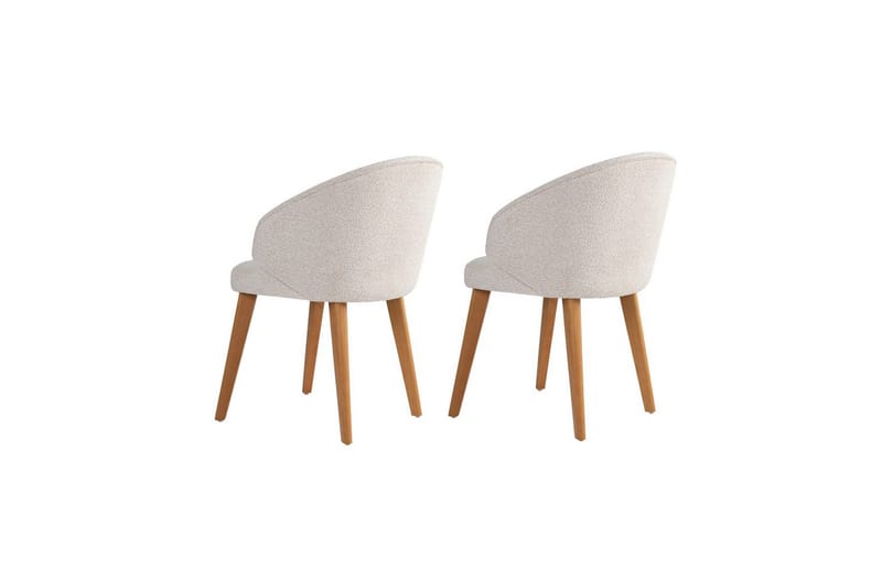 Matstol Sanroman Classic Vit / Mörk Ek - Vit / Mörk Ek - Möbler - Matplats - Matstol & köksstol