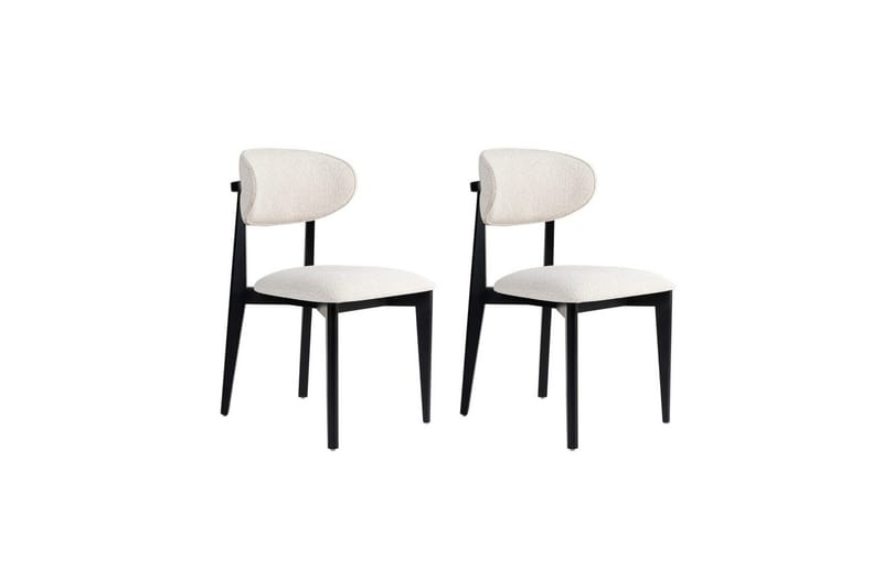 Matstol Sanroman Classic Vit / Svart - Vit / Svart - Möbler - Matplats - Matstol & köksstol