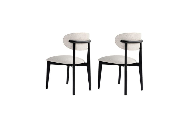 Matstol Sanroman Classic Vit / Svart - Vit / Svart - Möbler - Matplats - Matstol & köksstol