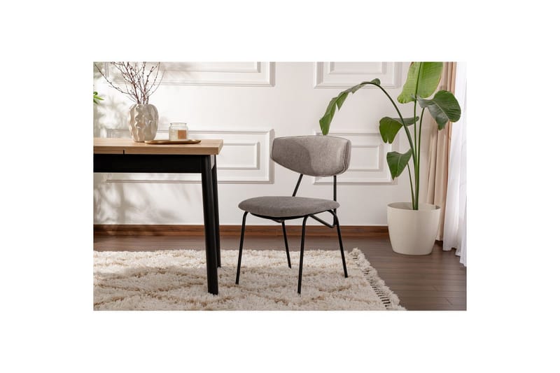 Matstol Sanroman Grå / Svart - Grå / Svart - Möbler - Matplats - Matstol & köksstol