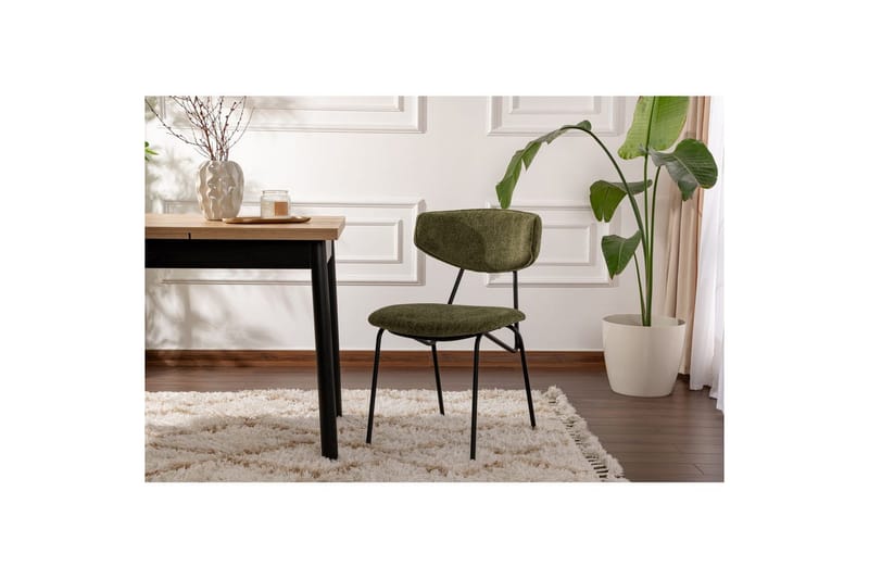 Matstol Sanroman Grön / Svart - Grön / Svart - Möbler - Matplats - Matstol & köksstol