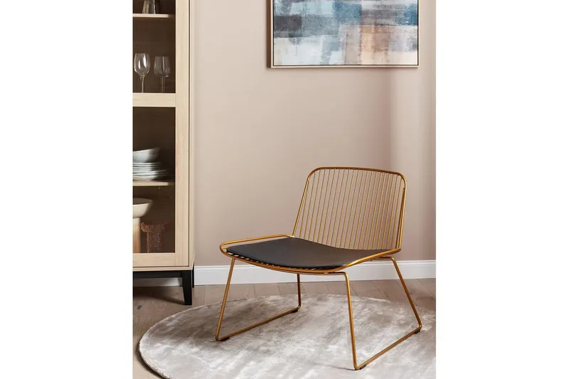 Matstol Snorum - Guld, svart - Möbler - Matplats - Matstol & köksstol