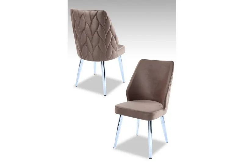 Matstol Stifen Cappuccino / krom - Cappuccino / krom - Möbler - Matplats - Matstol & köksstol