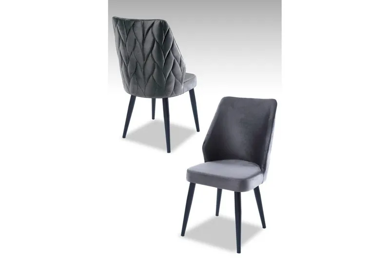 Matstol Stifen Grå / Svart, Grå / Svart