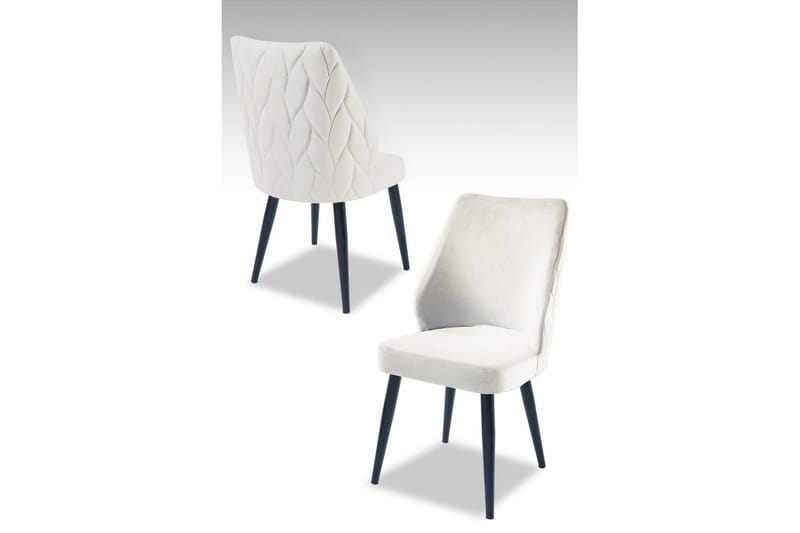 Matstol Stifen Grädde / Svart, Grädde / Svart