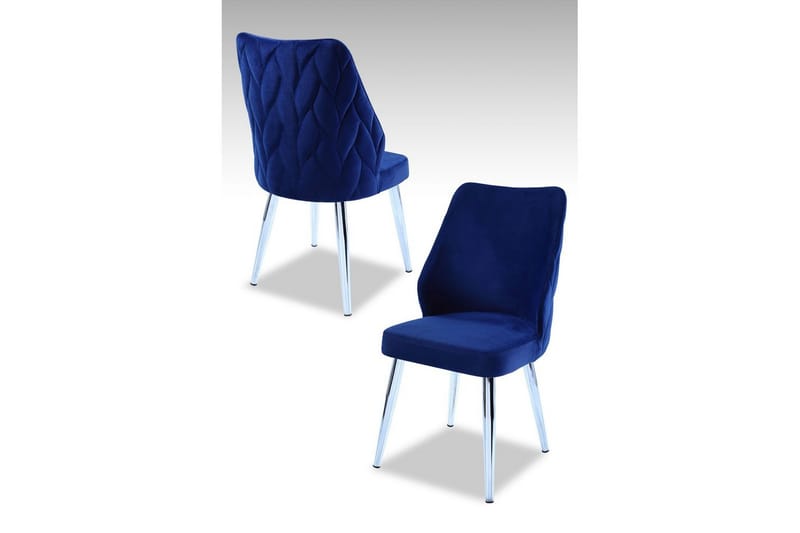 Matstol Stifen Saxblå / Krom - Saxblå / Krom - Möbler - Matplats - Matstol & köksstol