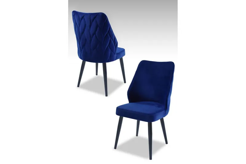 Matstol Stifen Saxblå / Svart, Saxblå / Svart