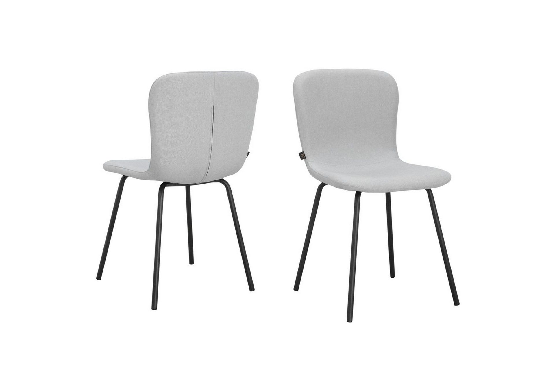 matstol ulmar set med 2 ljusgrå - ljusgrå