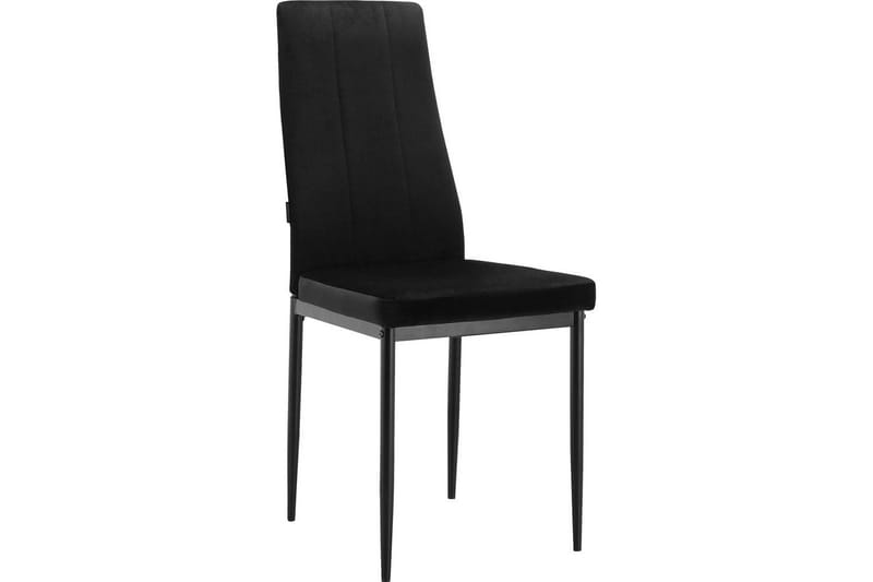 Matstol utan armstöd Loft24 Matstol Kelly Svart, Sammet Svart - Möbler - Matplats - Matstol & köksstol