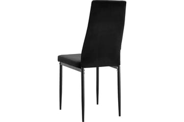 Matstol utan armstöd Loft24 Matstol Kelly Svart, Sammet Svart - Möbler - Matplats - Matstol & köksstol