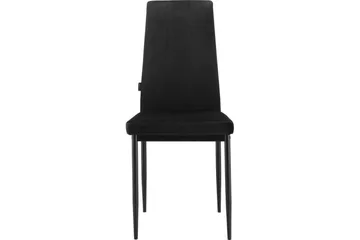 Matstol utan armstöd Loft24 Matstol Kelly Svart, Sammet Svart - Möbler - Matplats - Matstol & köksstol