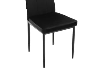 Matstol utan armstöd Loft24 Matstol Kelly Svart, Sammet Svart - Möbler - Matplats - Matstol & köksstol