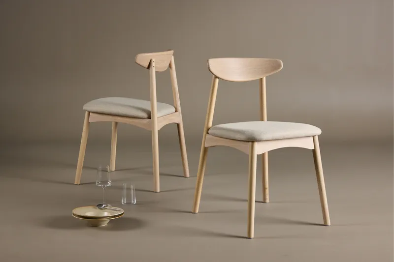Matstol utan armstöd VIND Ven Dining Chair Whitewash - Möbler - Matplats - Matstol & köksstol