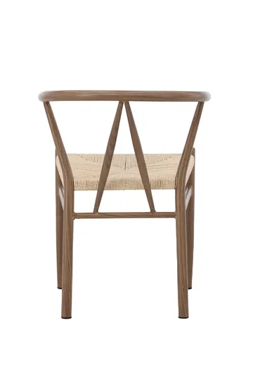 Matstol utan armstöd Peach Alfons Dining Chair - Woodlook / Nature Rope Beige - Möbler - Matplats - Matstol & köksstol