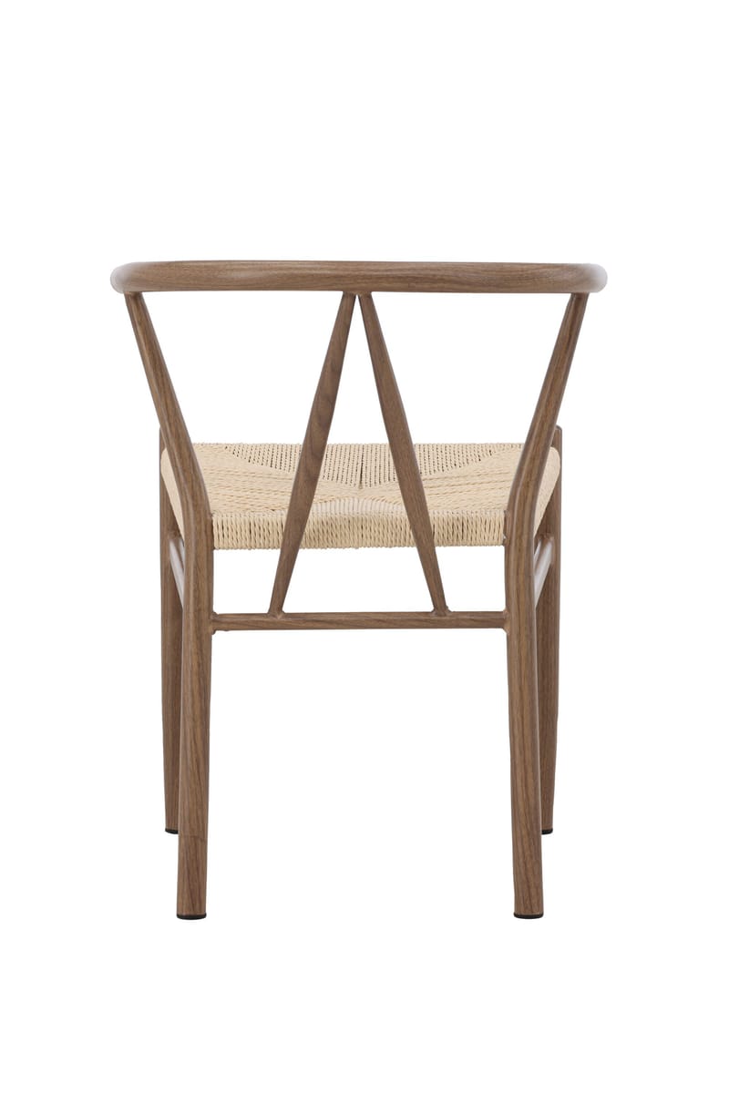 Matstol utan armstöd Peach Alfons Dining Chair - Woodlook / Nature Rope Beige - Möbler - Matplats - Matstol & köksstol