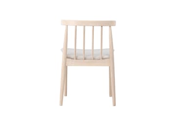Matstol utan armstöd Peach Flora Dining Chair - Whitewash Legs / Beige Fabric Whitewash - Möbler - Matplats - Matstol & köksstol