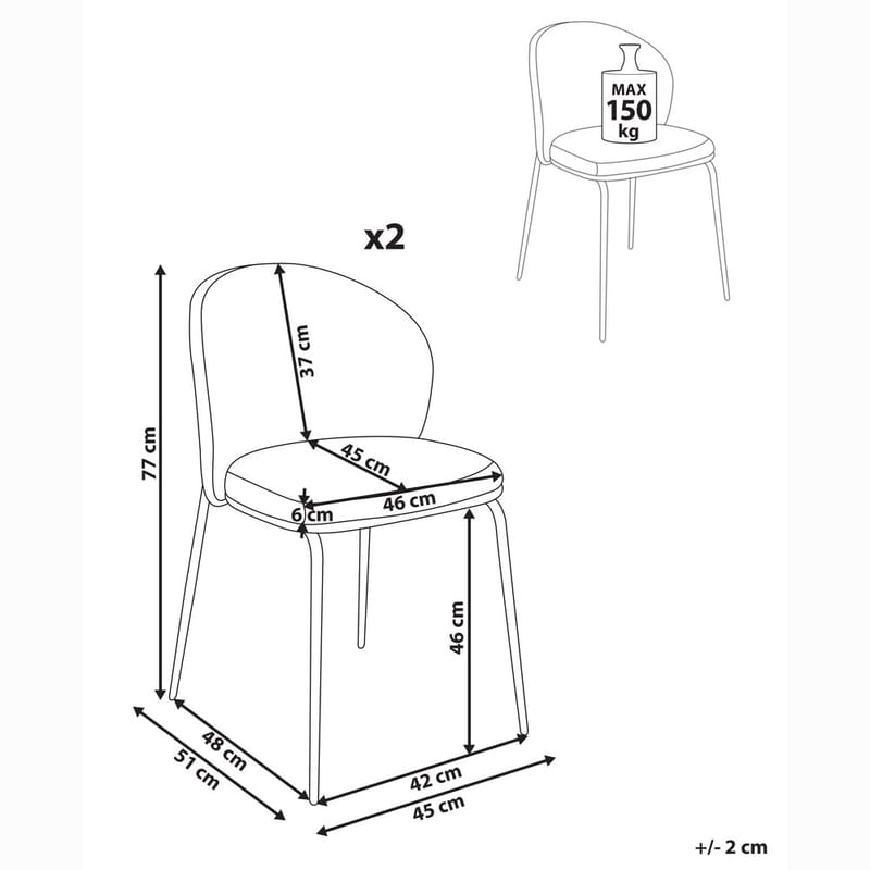 Matstol Vidette 2-pack - Möbler - Matplats - Matstol & köksstol