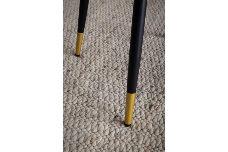 Matstol Wohnling sammet klädd med metallben, modern loftstil Svart - Svart - Möbler - Matplats - Matstol & köksstol