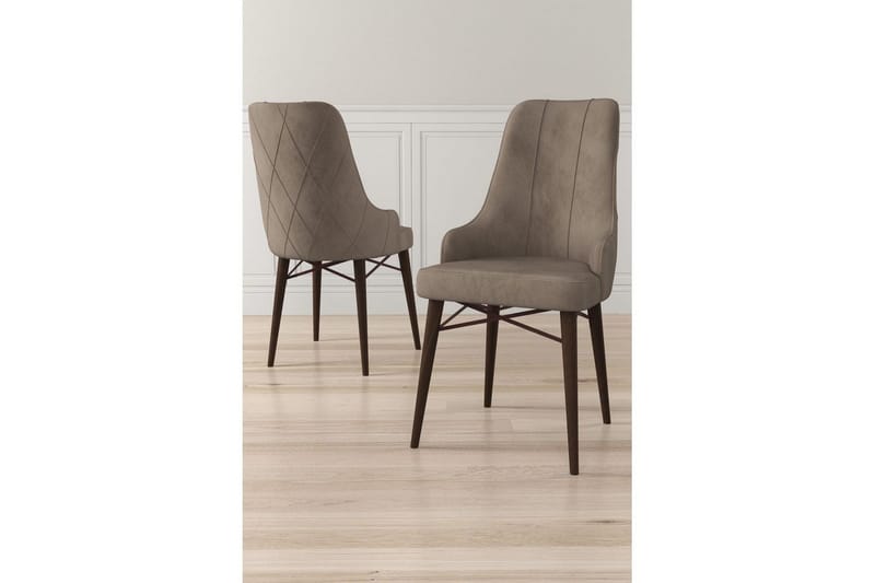 Matstol Puntoz Cappuccino / brun - Cappuccino / brun - Möbler - Matplats - Matstol & köksstol