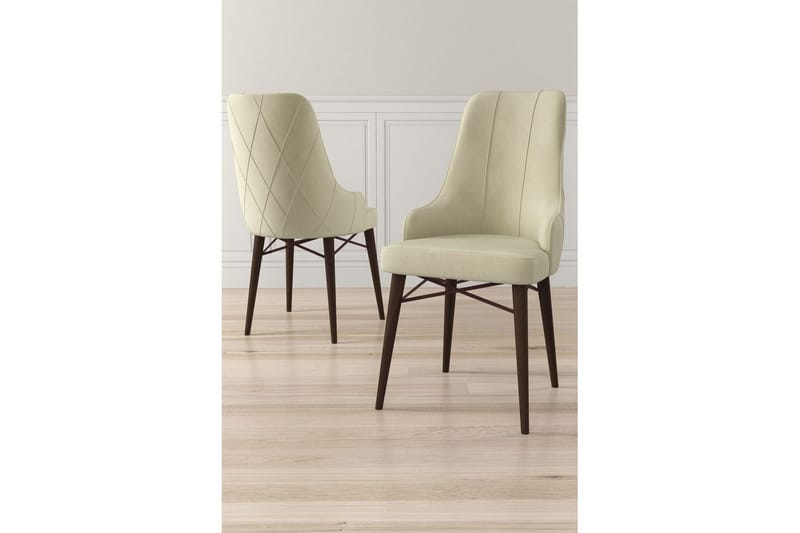 Matstol Puntoz Grädde / Brun - Grädde / Brun - Möbler - Matplats - Matstol & köksstol