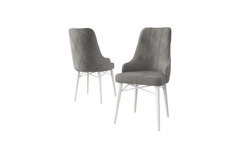 Matstol Puntoz Grå / Vit, Grå / Vit