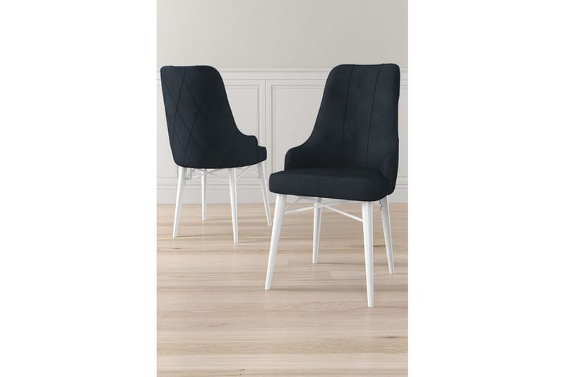 Matstol Puntoz Antracit / Vit - Antracit / Vit - Möbler - Matplats - Matstol & köksstol