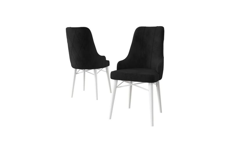 Matstol Puntoz Svart / Vit - Svart / Vit - Möbler - Matplats - Matstol & köksstol