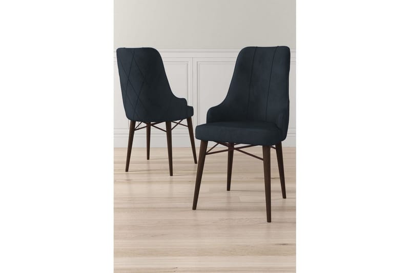 Matstol Puntoz Antracit / Brun - Antracit / Brun - Möbler - Matplats - Matstol & köksstol