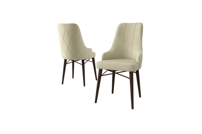 Matstol Puntoz Grädde / Brun, Grädde / Brun