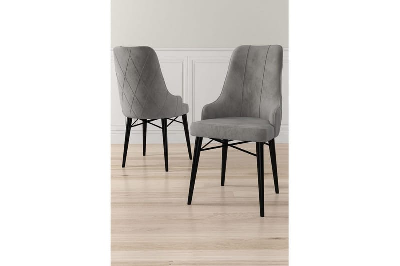 Matstol Puntoz Grå / Svart - Grå / Svart - Möbler - Matplats - Matstol & köksstol