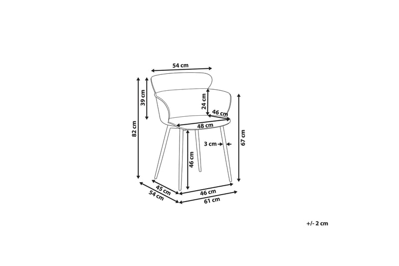 AALTEN Matstol 2-pack Vit - Möbler - Matplats - Matstol & köksstol